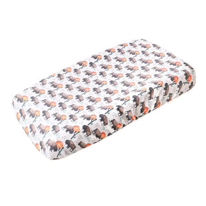 Copper Pearl Diaper Changing Pad Cover - Bison