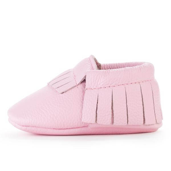 Bird Rock Baby Moccasins Light Pink