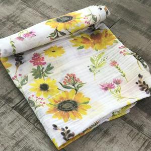 Organic Sunflower Swaddle