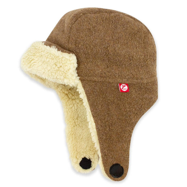 Zutano Furry Fleece Trapper Hat, 6 Months